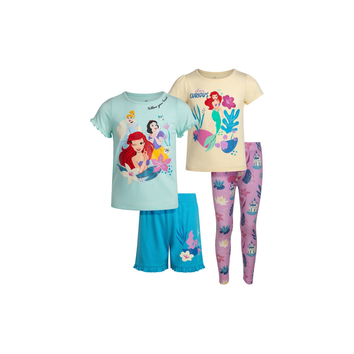 キャラクター キッズ Tシャツ＆パンツセット 4枚組 プリンセス 6