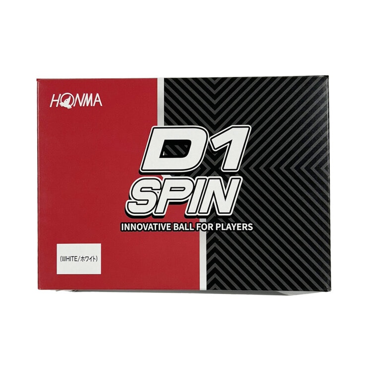 本間ゴルフ D1スピン ゴルフボール 2ピース構造 24個入り ホワイト