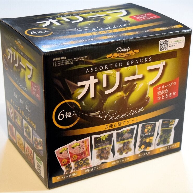 シェリーズ オリーブアソート 6パック シェリーズ オリーブアソート 6パック