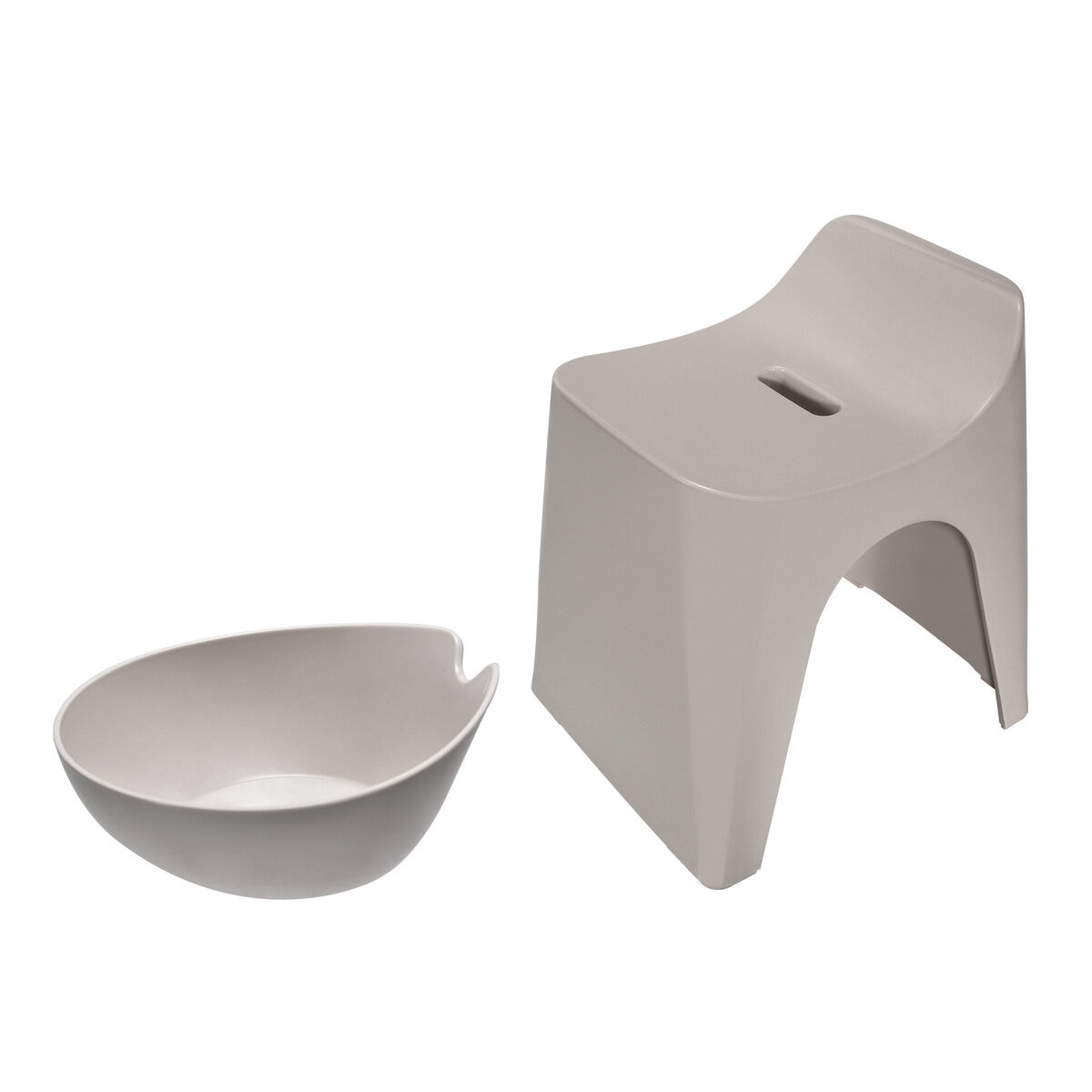 ヒューバス バススツール&ウォッシュボール 30cm モカ