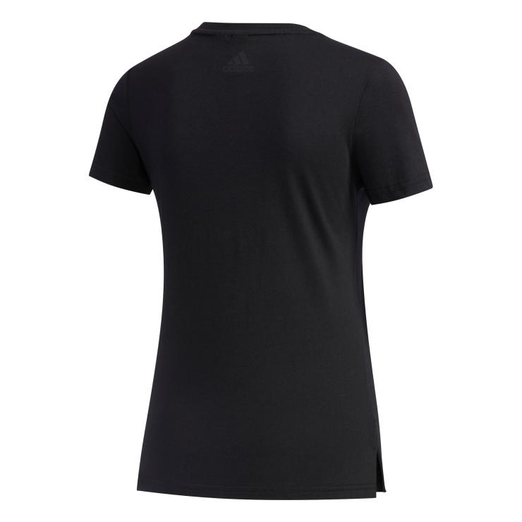 アディダス レディース 半袖 ロゴ Tシャツ ブラック XOT