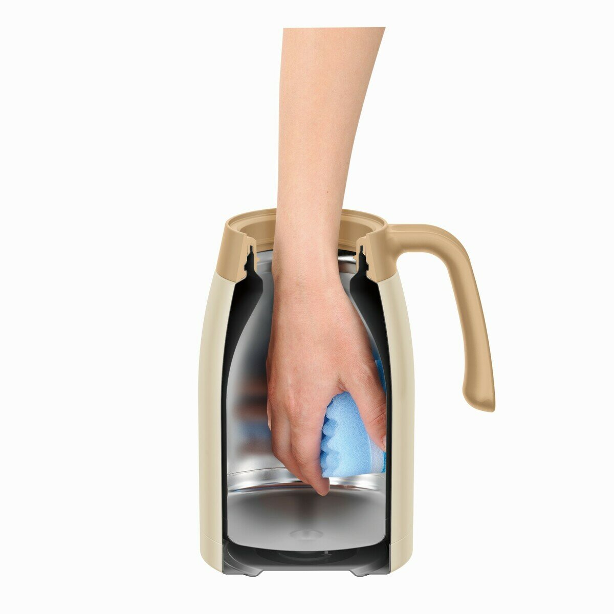 サーモス ステンレス ハンド ポット 1.5L クリームホワイト