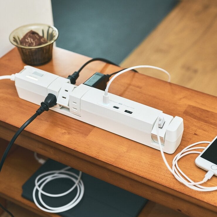 Fargo TAPKING T5 電源タップ USB PD65W 回転式 AC6個口 T5WH