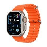 Apple Watch Ultra 2（GPS + Cellularモデル）- 49mmチタニウムケースとオレンジオーシャンバンド