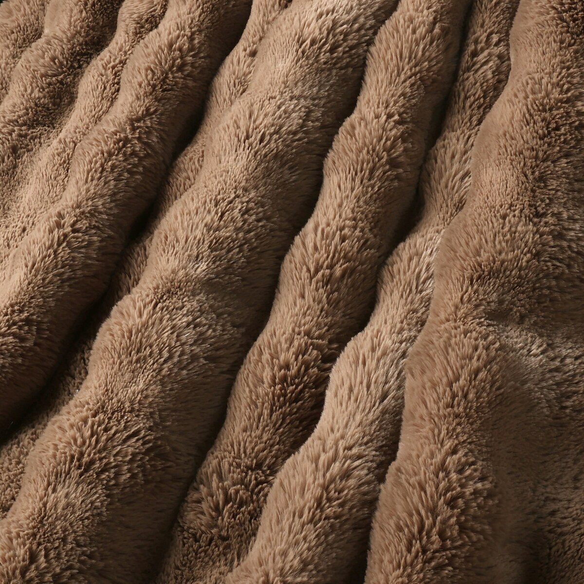 HOUSE & HOME 大判ひざ掛け 152cm x 177cm ナチュラル