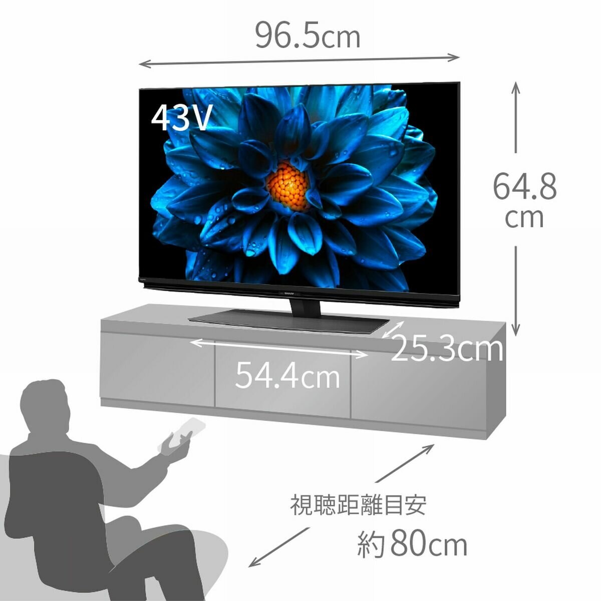 シャープ アクオス 43インチ 4K 液晶テレビ 4T-C43DN1 | Costco Japan