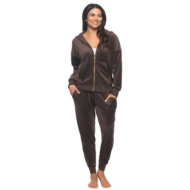 ジェゼベル ウィメンズ ベロア セット チョコレートブラウン XL ジェゼベル ウィメンズ ベロア セット チョコレートブラウン XL