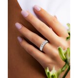 18K ホワイトゴールド 0.50カラット ラウンドカット ダイヤモンド リング