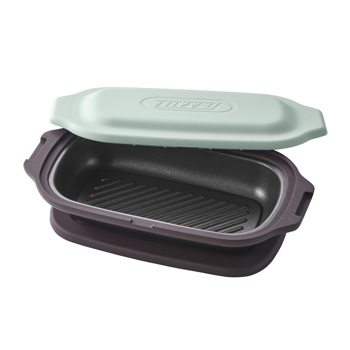 トフィー 電子レンジ用グリルディッシュ 2個セット ペールアクア