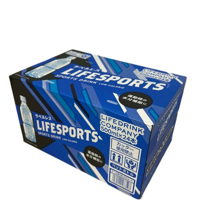 ライフスポーツ スポーツドリンク ラベルレス 500ml x 24本入り