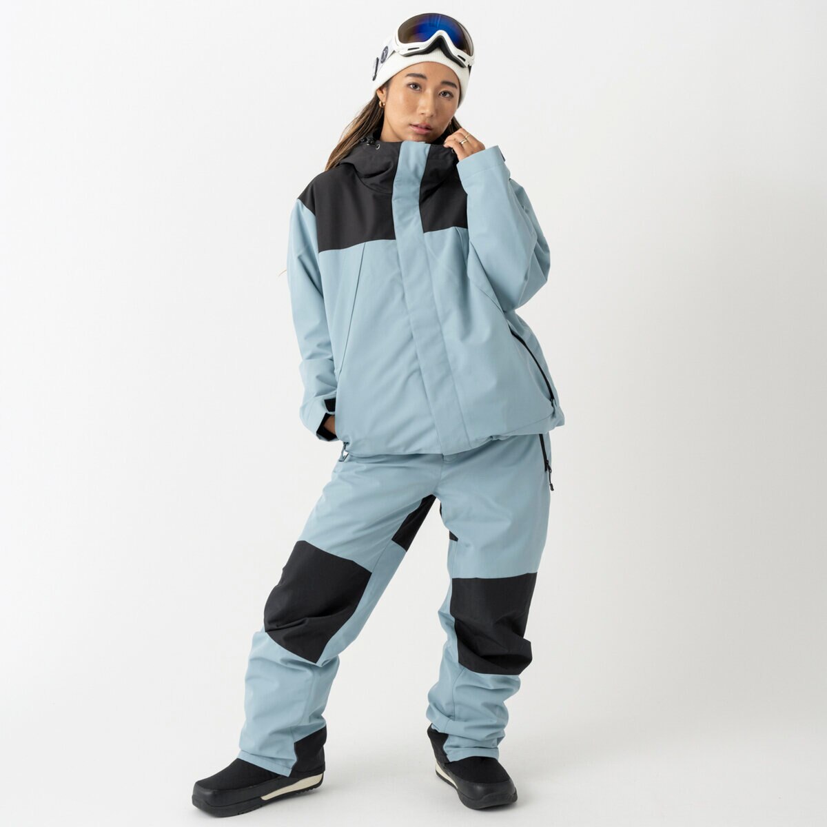 オーシャンパシフィック レディース スノー パンツ ブルーグレー S