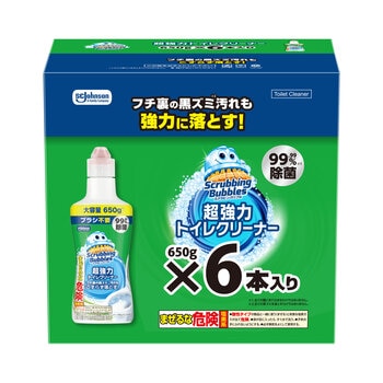 スクラビングバブル 超強力トイレクリーナー 650g x 6本 スクラビングバブル 超強力トイレクリーナー 650g x 6本