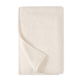 フランネル 大判ひざ掛け 152cm x 177cm アイボリー