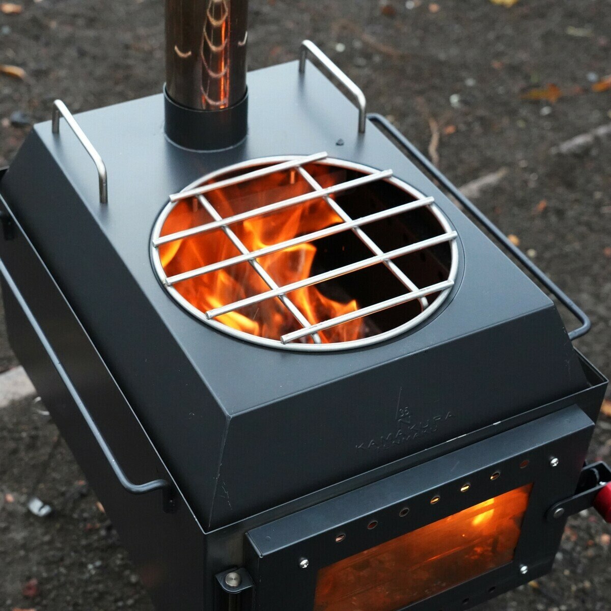 鎌倉天幕 薪ストーブ 焚火台 FIRE PIT-40 KTM-FP40 二次燃焼 一台三役