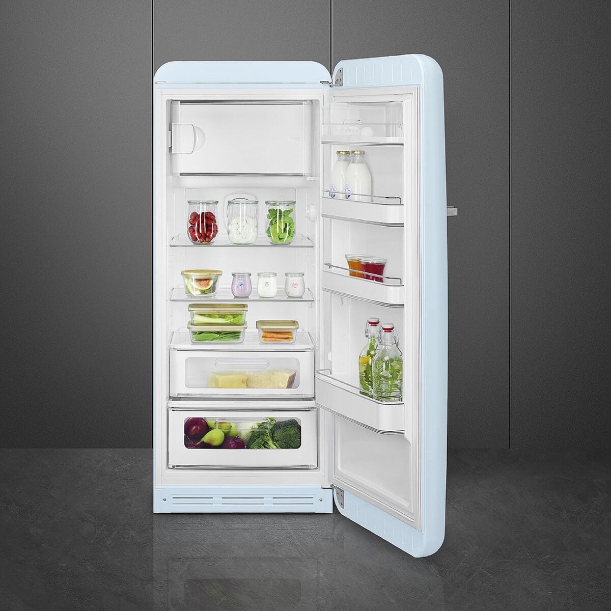 smeg 270L 冷蔵庫 FAB28RPB5JP パステルブルー