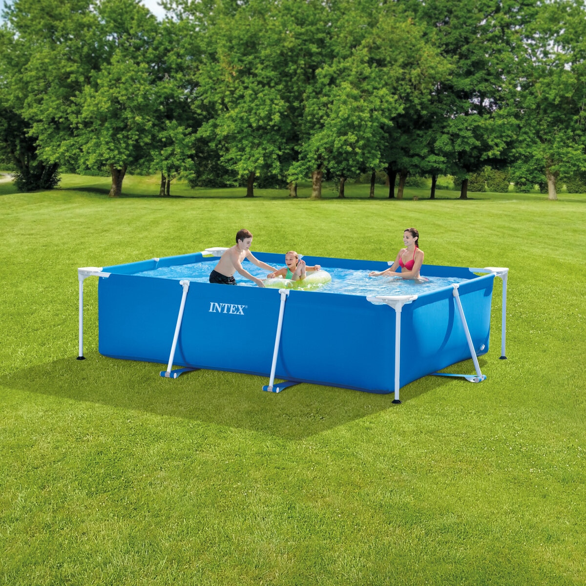 インテックスintex フレームプール 3m×2m×75cm コストコ カバー付-