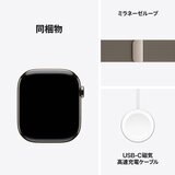 Apple Watch S11 Cellular 46mmナチュラルチタニウムケースとナチュラルミラネーゼループ - M/L