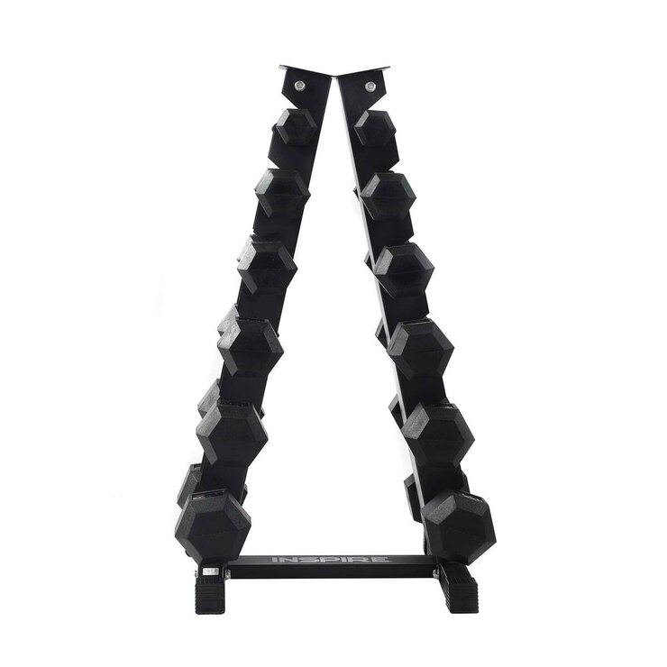 インスパイアフィットネス PVC ヘックスダンベルセット ラック付き インスパイアフィットネス PVC ヘックスダンベルセット ラック付き