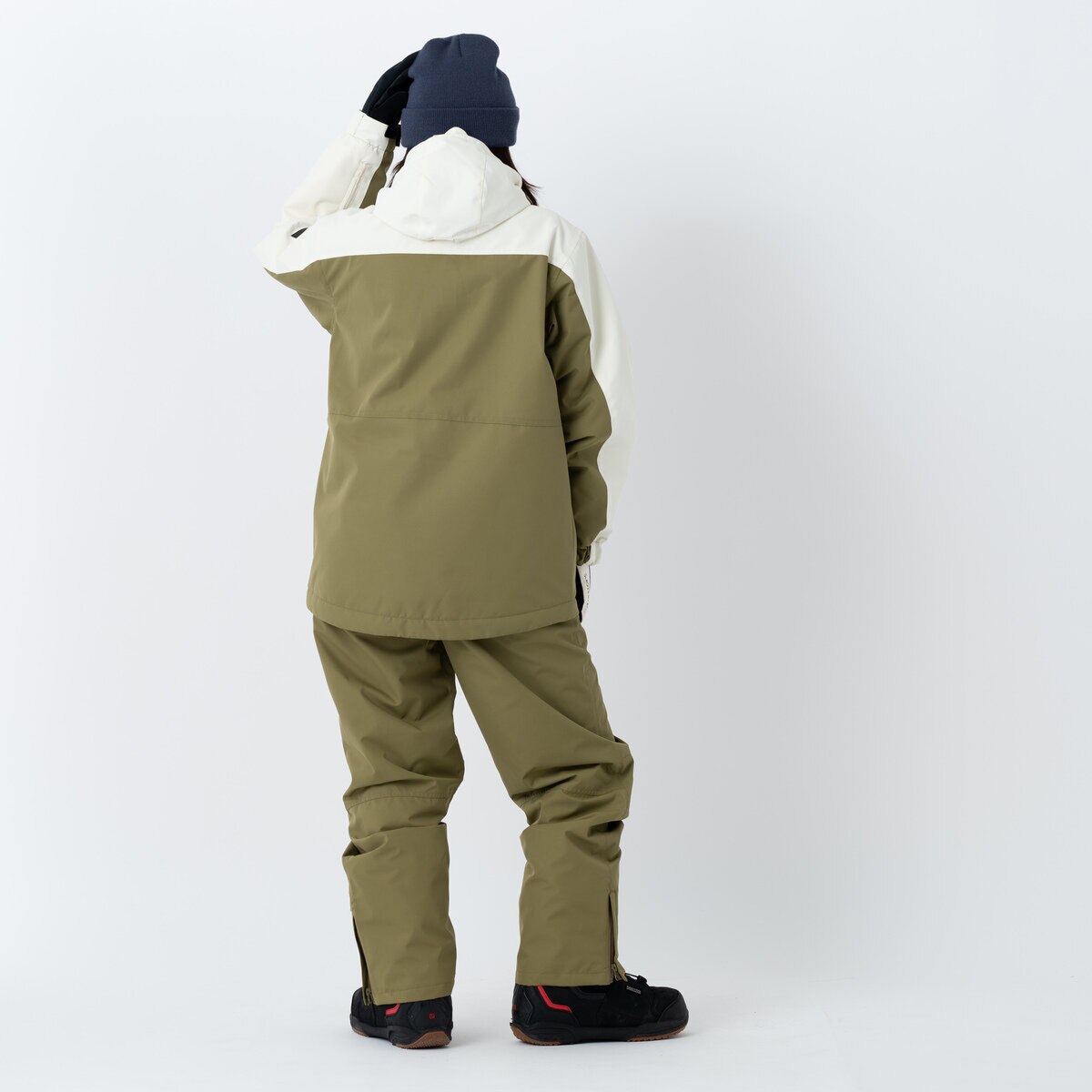 オーシャンパシフィック レディース スノー パンツ カーキ M