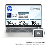 HP ノートPC/14-EP1000/14.0インチ/Core Ultra7 155H/メモリ 16GB/SSD 512GB/BJ0M2PA-AAAB
