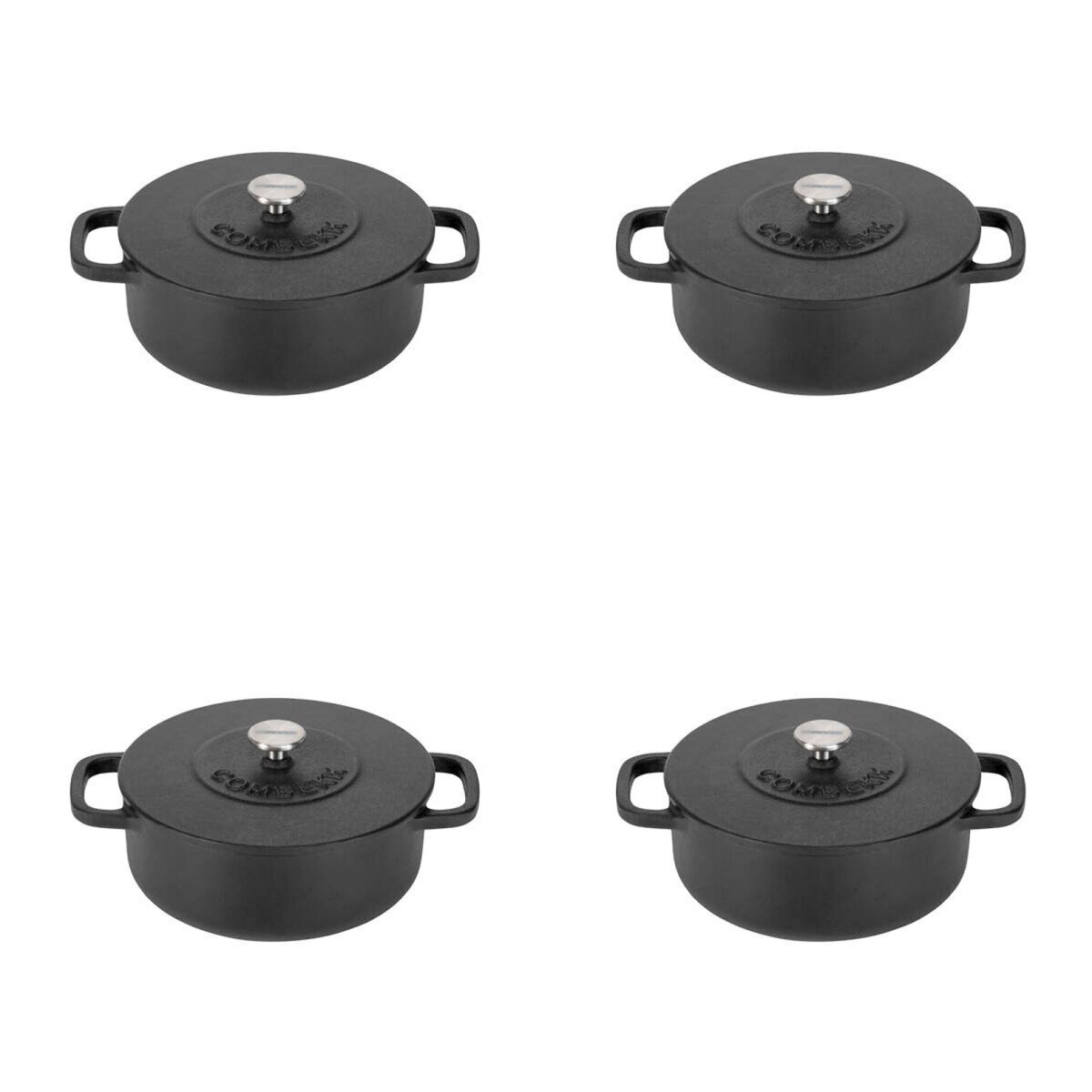 未使用 コンベック ミニ ダッチオーブン 4個セット 黒 12cm リサイクル鋳鉄製 オーブン料理 Combekk 札幌 西野店 コンベック ミニ ダッチオーブン 4個 | Costco Japan