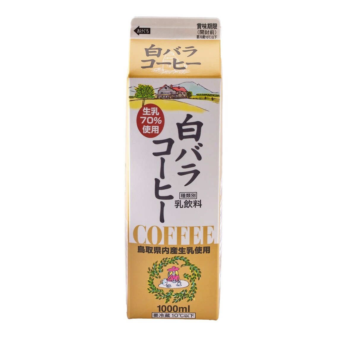 大山乳業 白バラコーヒー 1L x 2
