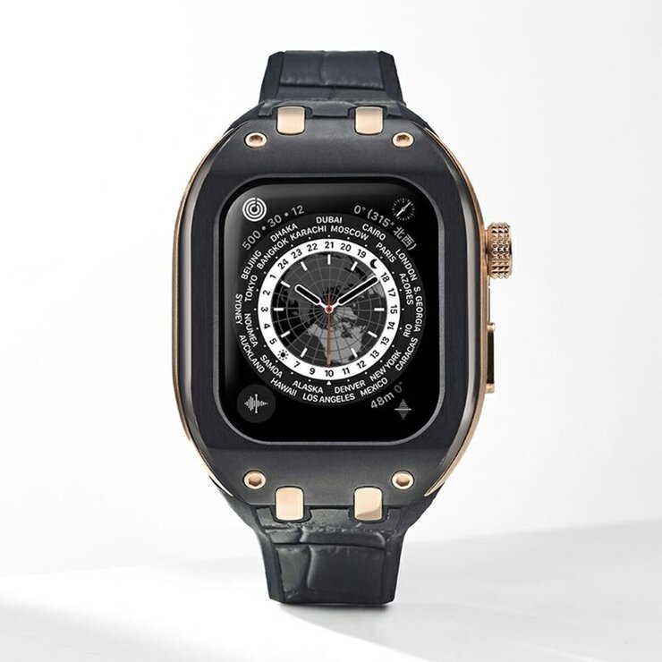 HUMBLE RICH Apple Watch Case 7/8/9対応 41mm レザー ブラック WBB0289-009