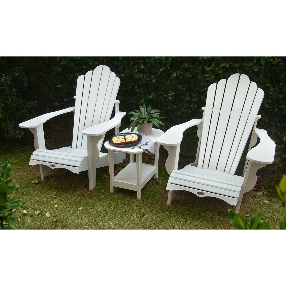 レジャーライン クラシック アディロンダックチェア ホワイト リサイクルプラスティック