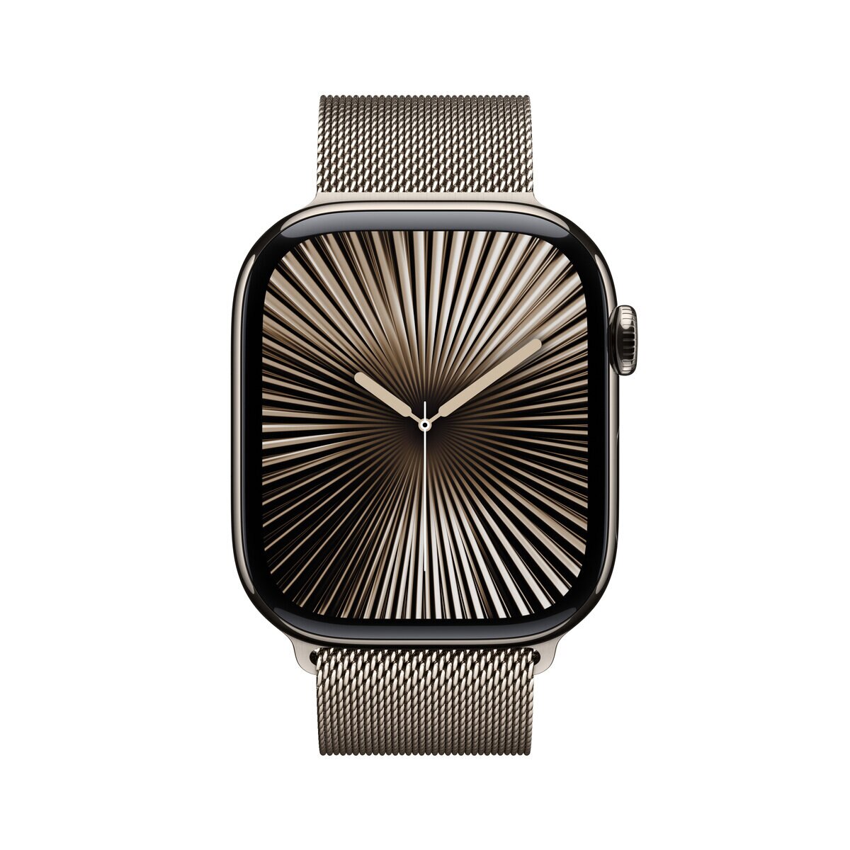 Apple Watch Series 10（GPS + Cellularモデル）- 46mmナチュラルチタニウムケース + ミラネーゼループ