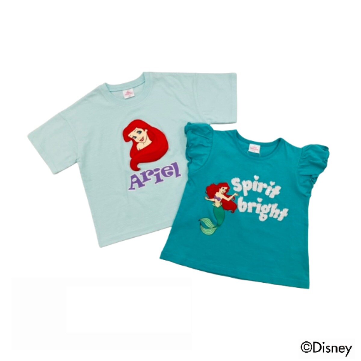 ディズニー キッズ 半袖 Tシャツ 2枚セット アリエル 95
