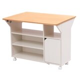 アイリスオーヤマ 扉付きキッチンワゴン 奥行37～64.4cm TKW-90