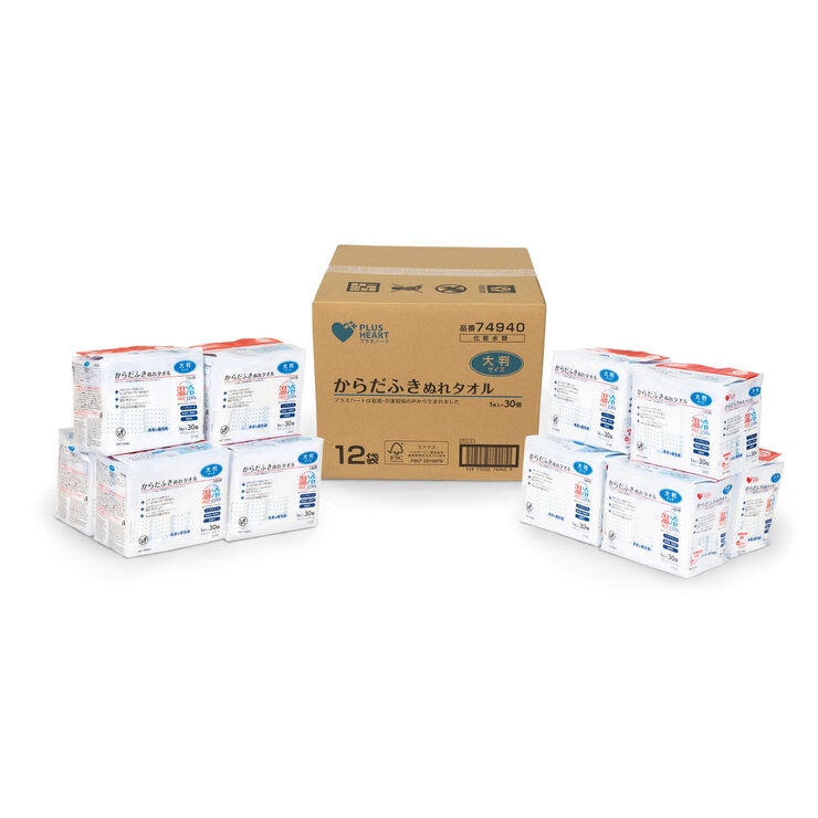 からだふき(大判)30枚 X 12袋 BOX からだふき(大判)30枚 X 12袋 BOX