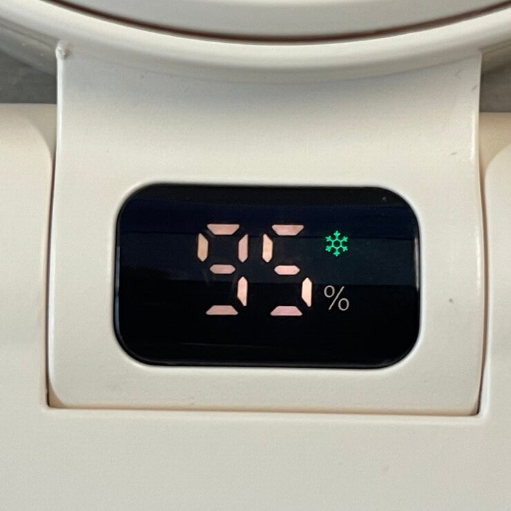 Seena 冷却プレート付ハンディファン2個セット ベージュ、グレー CST-PHF03