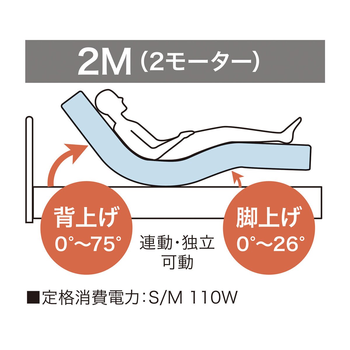 フランスベッド 電動ベッドセット セミダブル EZ201 2M