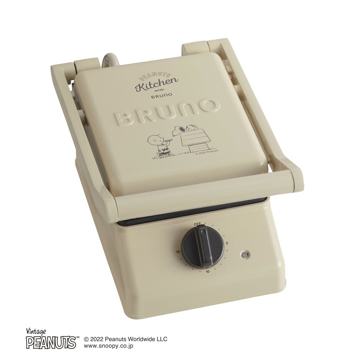 ブルーノ ピーナッツ グリルサンドメーカー シングル BOE091-ECRU