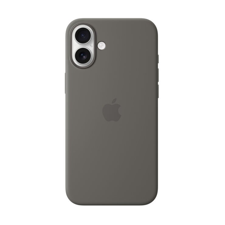 MagSafe対応iPhone 16 Plusシリコーンケース - ストーングレイ