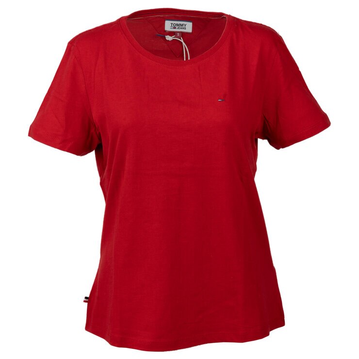 トミー ジーンズ ソフト ジャージ Tシャツ サンバ レッド S トミー ジーンズ ソフト ジャージ Tシャツ サンバ レッド S