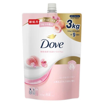 Dove (ダヴ) ボディウォッシュ ピーチ&スイートピー 詰替え用 3kg Dove (ダヴ) ボディウォッシュ ピーチ&スイートピー 詰替え用 3kg