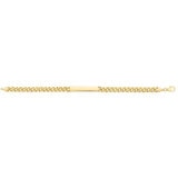 14K イエローゴールド 21-22cm マイアミ ブレスレット