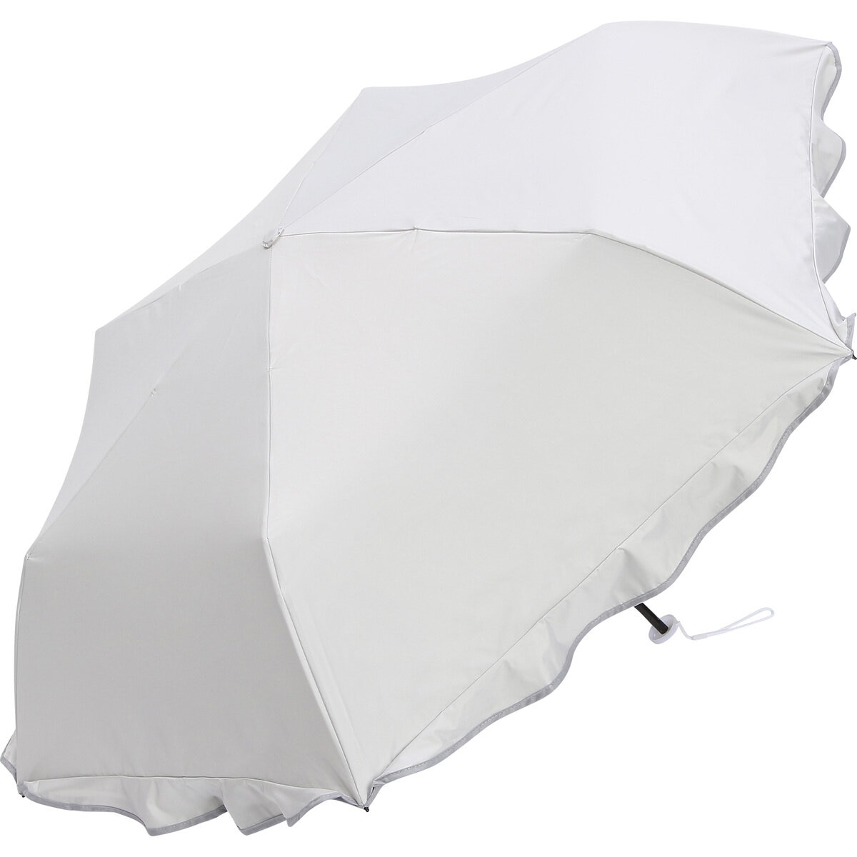 assa 日傘折りたたみ HM50 アイボリー / ラウンドフリル FM636