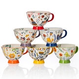 シグニチャーハウスウェア 足つきカップ 森の動物たち 4個