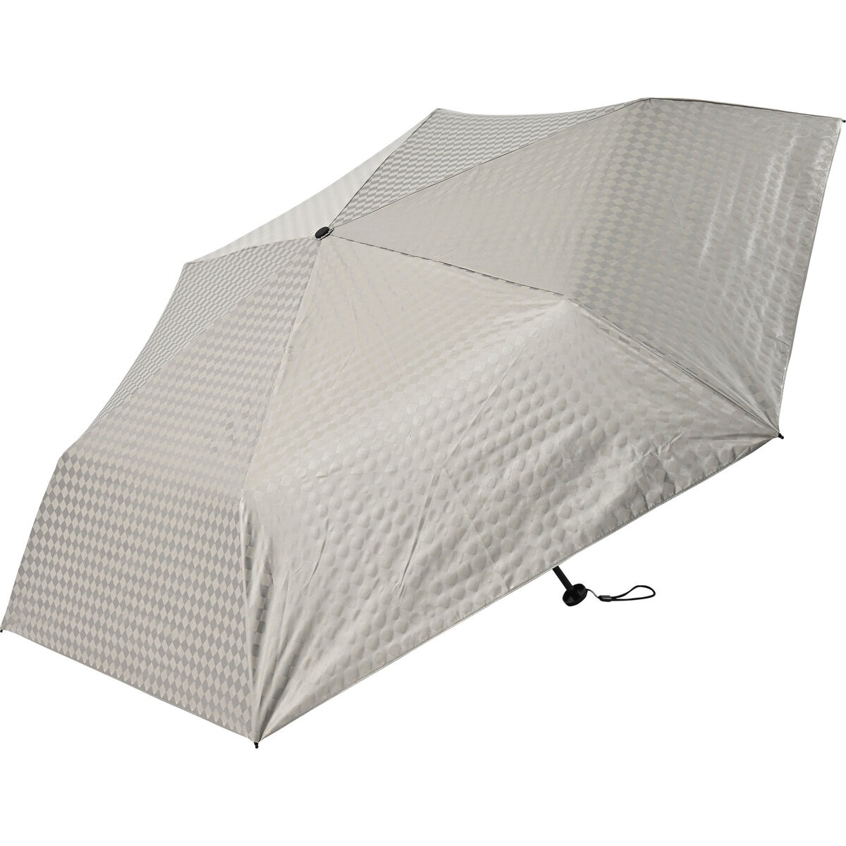 assa 日傘折りたたみ AM58 ベージュ / シアーチェック AM655