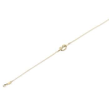 18Kイエローゴールド ラブノット ブレスレット
