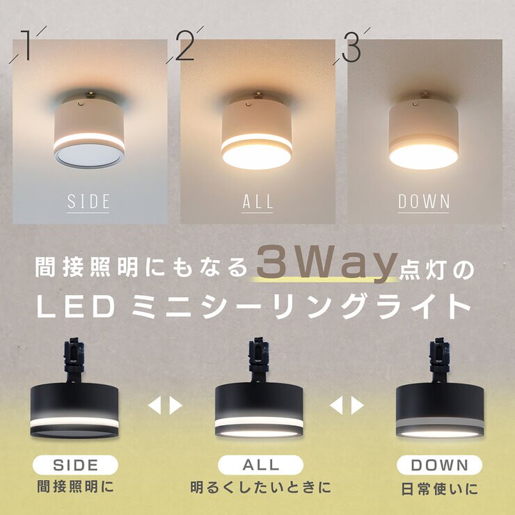 Edison Smart(エジソンスマート) TREOミニシーリングライト アーム付き ダクトレール用 ブラック TRE-TL177BK
