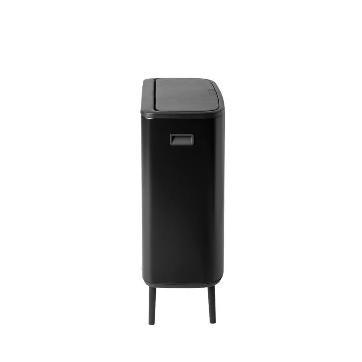 ブラバンシア BoタッチビンHi 60L タッチ式ごみ箱(脚つき) マットブラック 130229