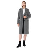 ヴィジットインニューヨーク レディース グースライニングロングコート グレー M