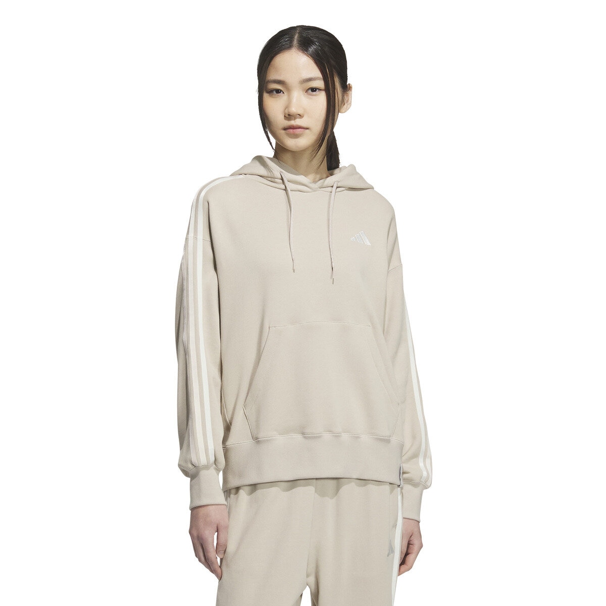 アディダス レディース プルオーバー フーディー ベージュ L