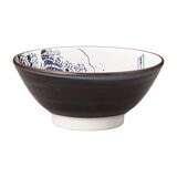 北斎富士 17.5cm そば丼 美濃焼