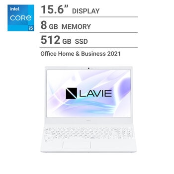 NEC ノートPC/LAVIE Smart N15マウス付き /15.6インチ/intel Core i5-1135G7/メモリ 8GB/SSD 512GB/PC-SN245ADAV-6