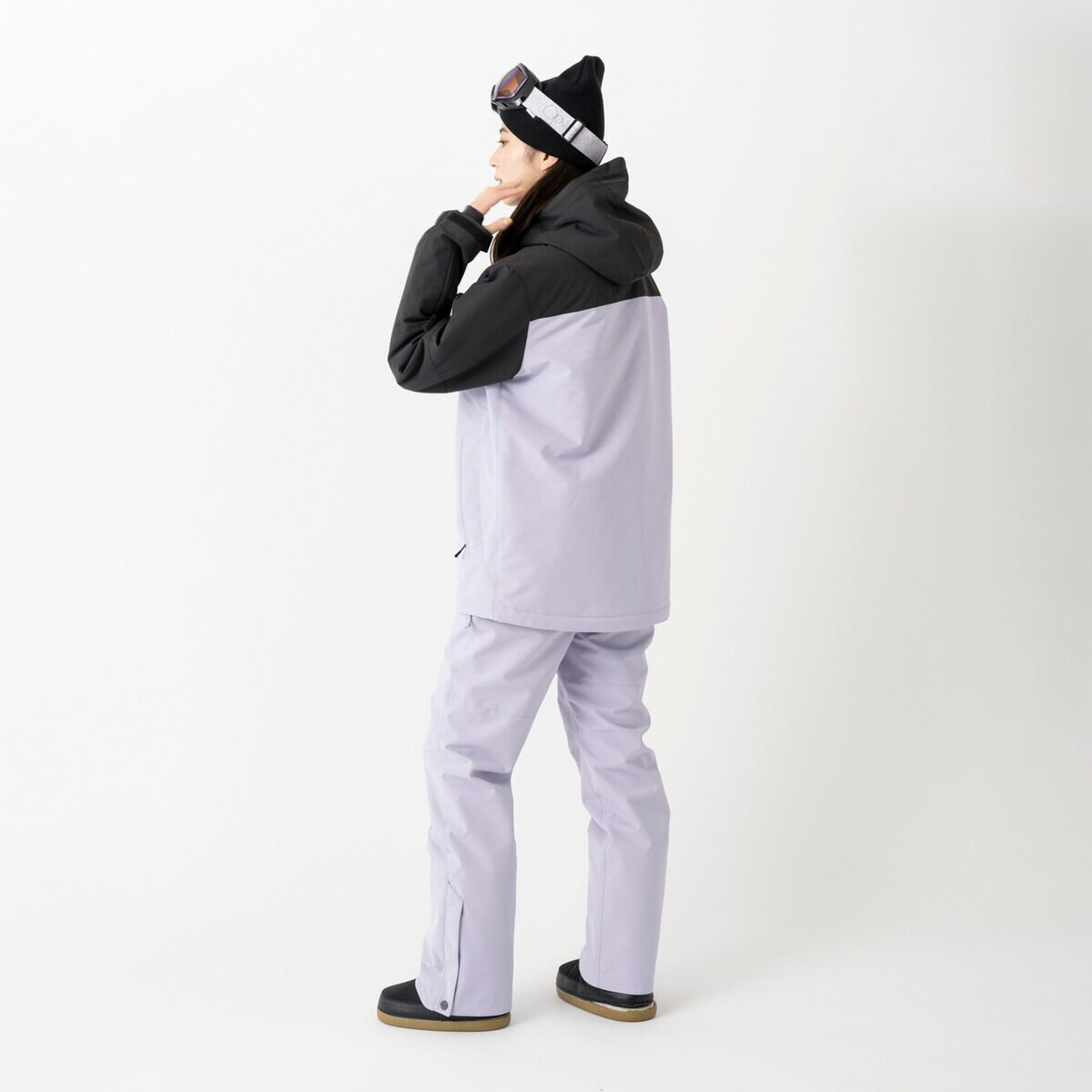 オーシャンパシフィック レディース スノージャケット ブラック / パープル M